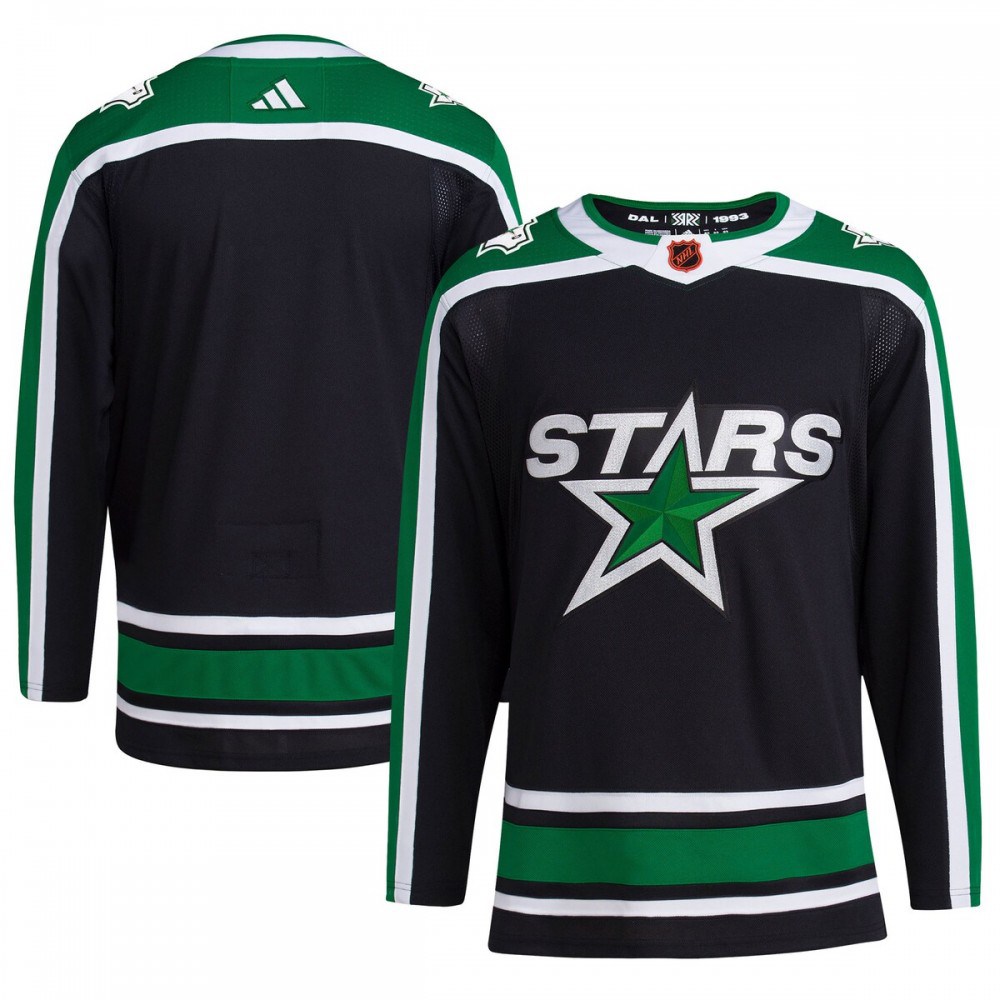 Dallas Stars adidas Reverse Retro 2.0 Authentic Blank Jersey - Black-Pro Kit Vault | Brand New 26/27 Sports Jerseys